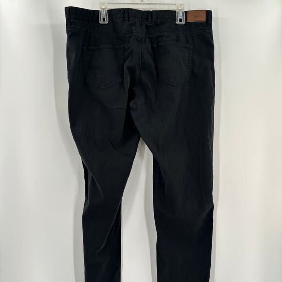 Peter Millar Mens 42x31 Black 5 Pocket Design Cotton Blend Pants - Picture 6 of 6